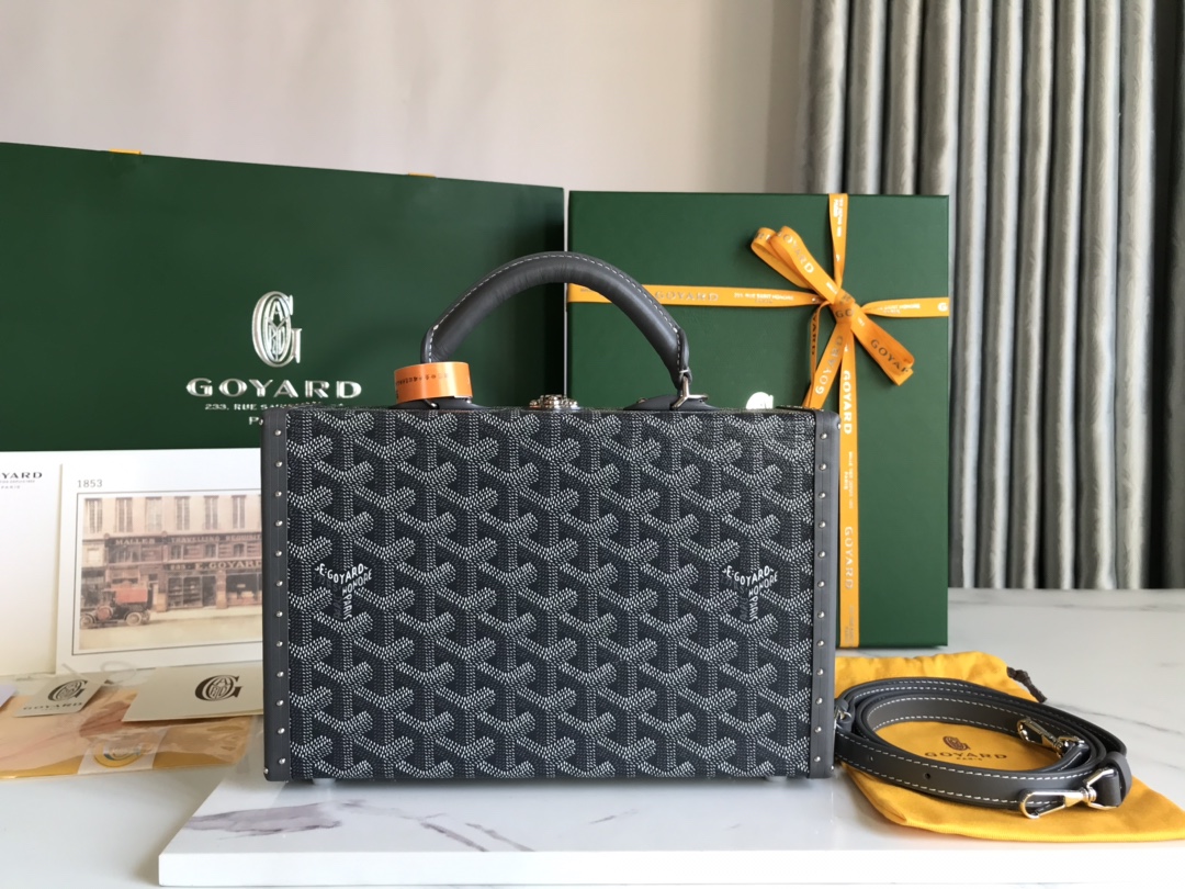 Goyard Grand Hotel Trunk Bag Black | eBay