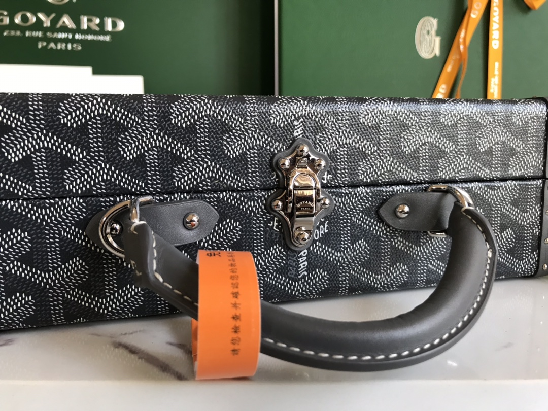 Goyard Grand Hotel Trunk Bag Black | eBay