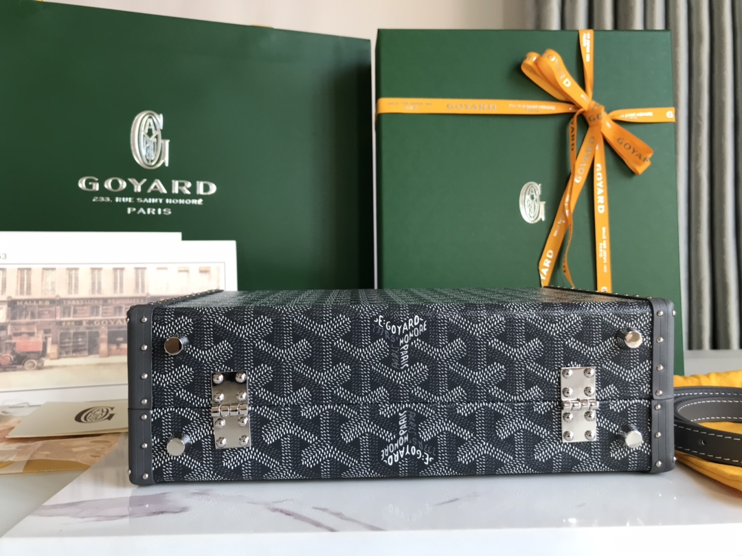 Goyard Grand Hotel Trunk Bag Black | eBay