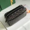 GOYARD Herringbone Cup Vert PM Shoulder Bag PVC black brown