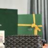 GOYARD Herringbone Cup Vert PM Shoulder Bag PVC black brown