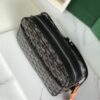 GOYARD Herringbone Cup Vert PM Shoulder Bag PVC black brown