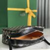 GOYARD Herringbone Cup Vert PM Shoulder Bag PVC black brown