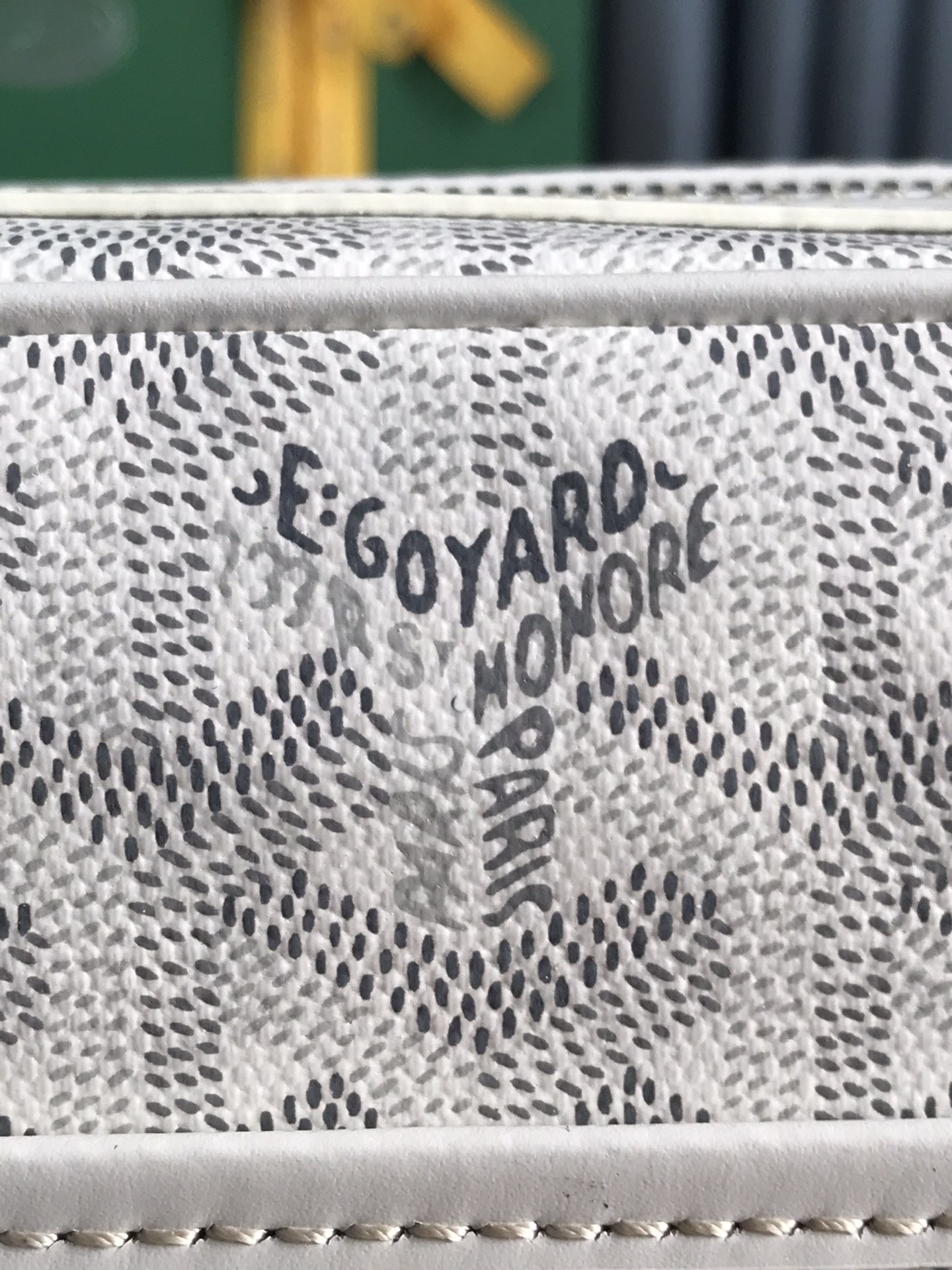 GOYARD Herringbone Cup Vert PM Shoulder Bag PVC brown