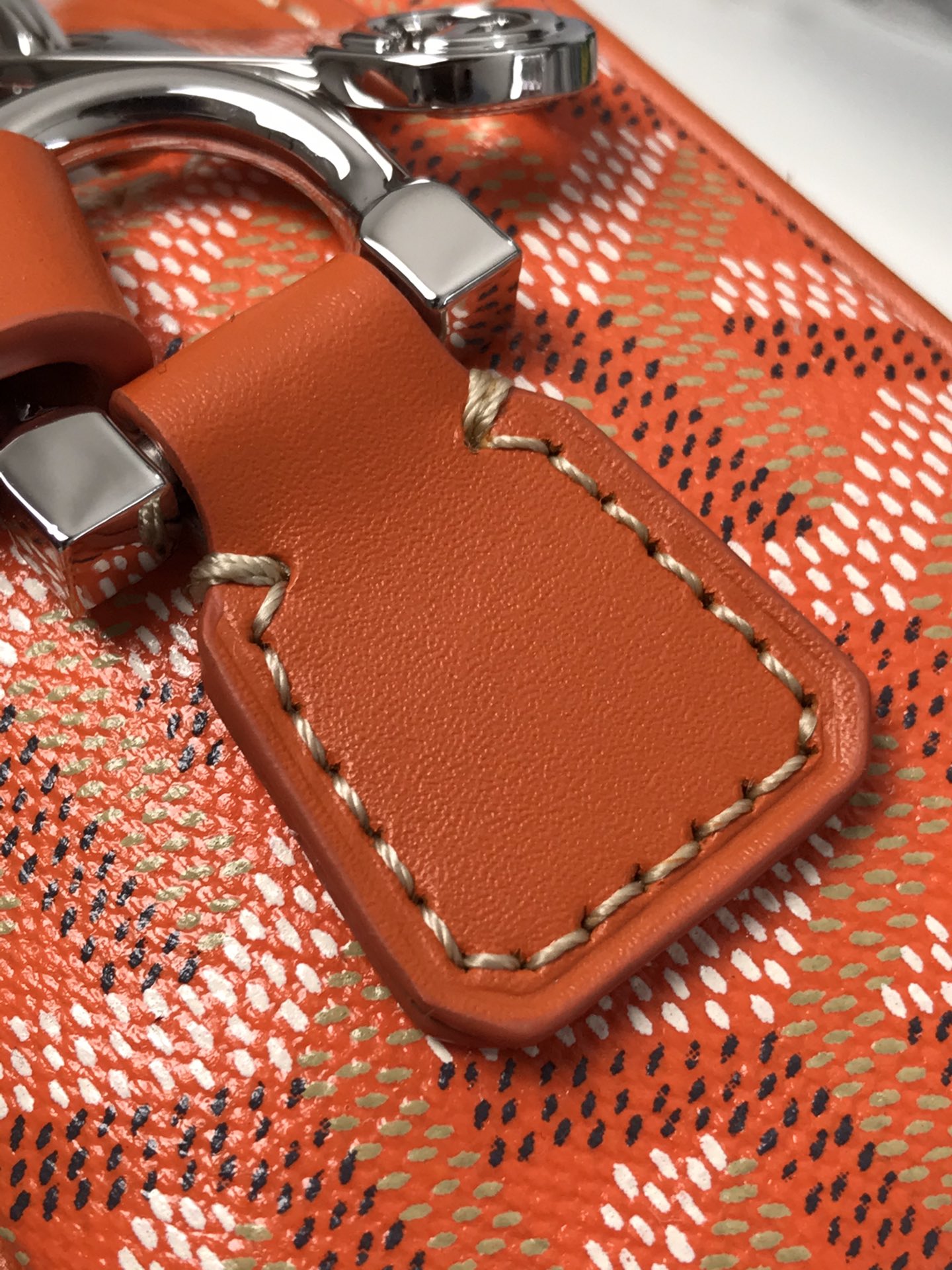 GOYARD Herringbone Cup Vert PM Shoulder Bag PVC orange
