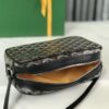 GOYARD Herringbone Cup Vert PM Shoulder Bag PVC black brown