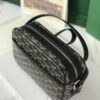 GOYARD Herringbone Cup Vert PM Shoulder Bag PVC black brown