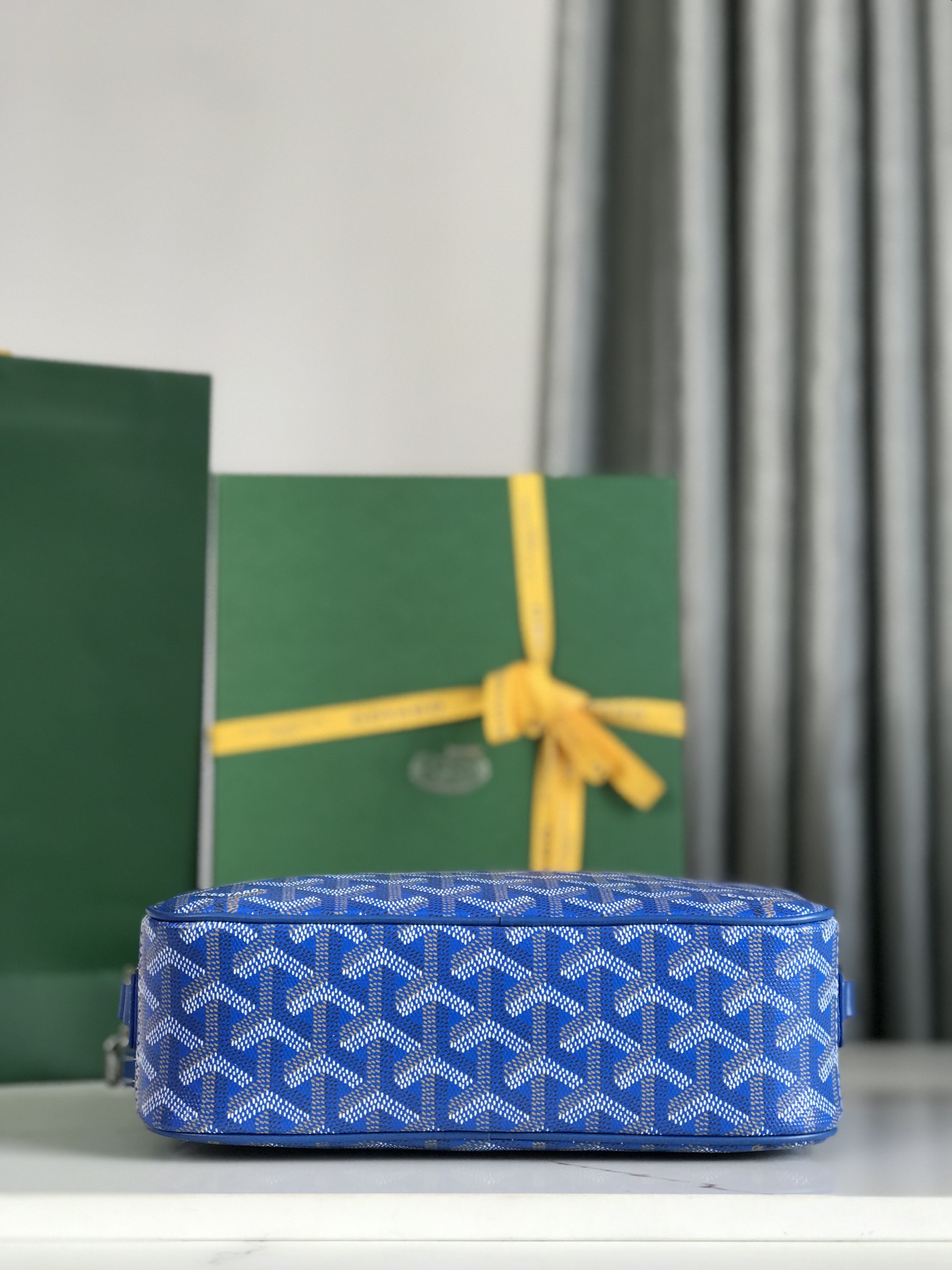 GOYARD Herringbone Cup Vert PM Shoulder Bag PVC  blue