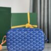 GOYARD Herringbone Cup Vert PM Shoulder Bag PVC  blue