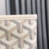 Goyard White Goyardine Coated Canvas and Leather Saint Louis