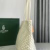 Goyard White Goyardine Coated Canvas and Leather Saint Louis