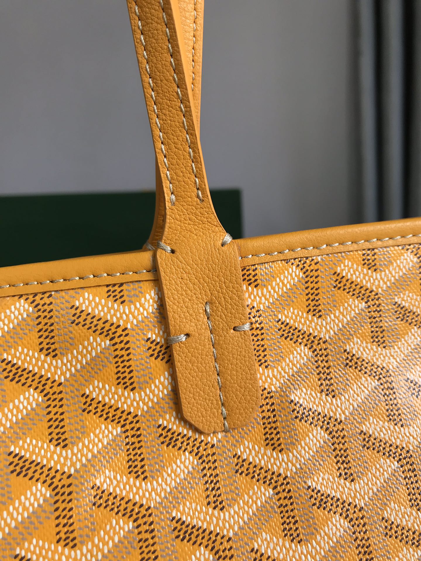 Goyard yellow Goyardine Coated Canvas and Leather Saint Louis