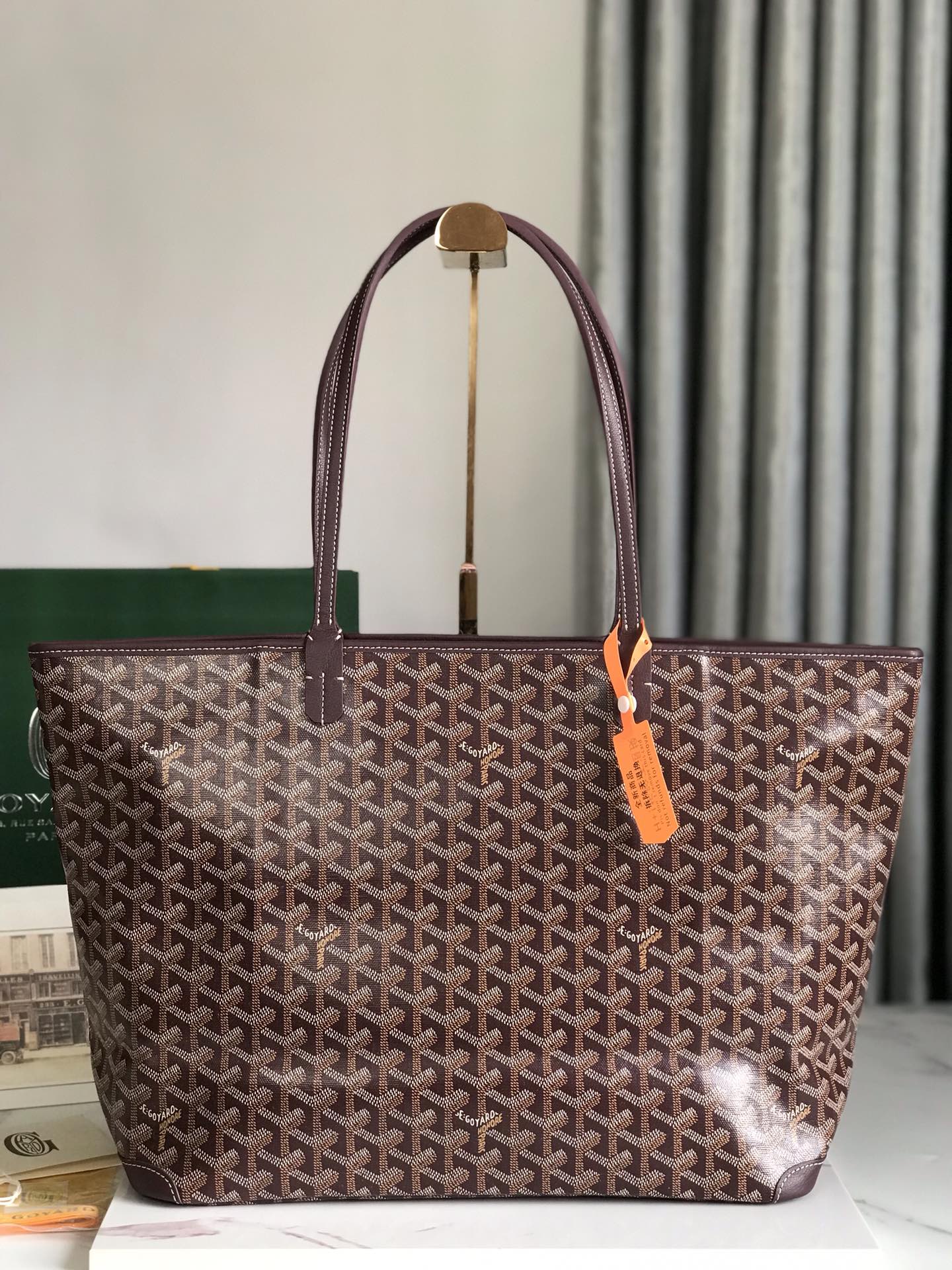 Goyard brown Goyardine Coated Canvas and Leather Saint Louis