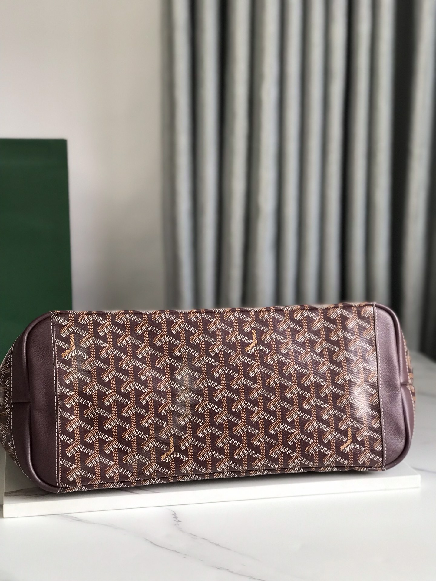 Goyard brown Goyardine Coated Canvas and Leather Saint Louis