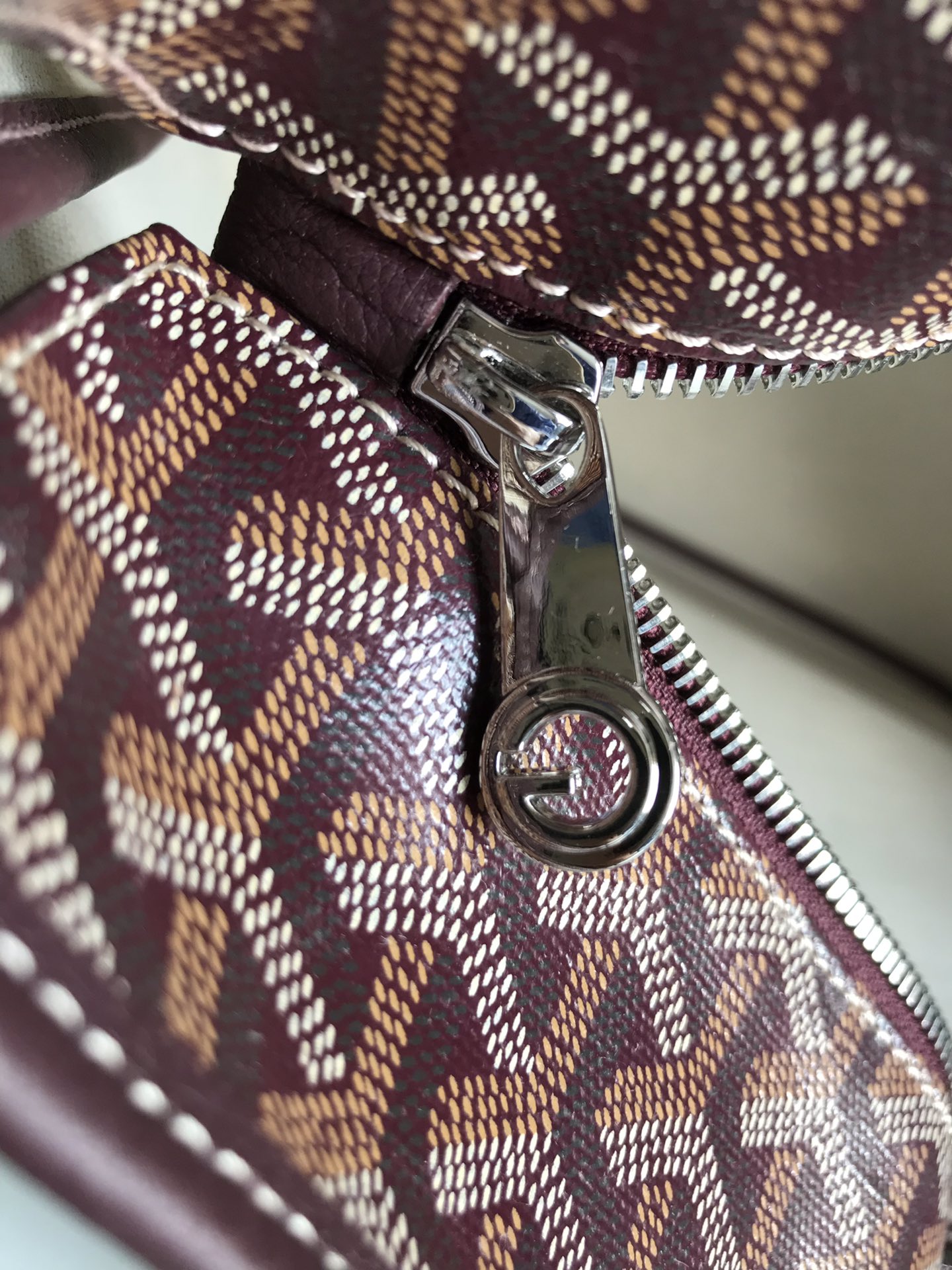 Goyard brown Goyardine Coated Canvas and Leather Saint Louis
