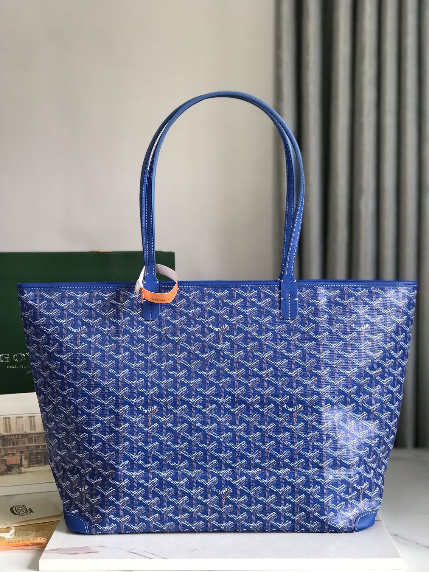 Goyard Artois PM Tote Bag for Women Blue N-QL |