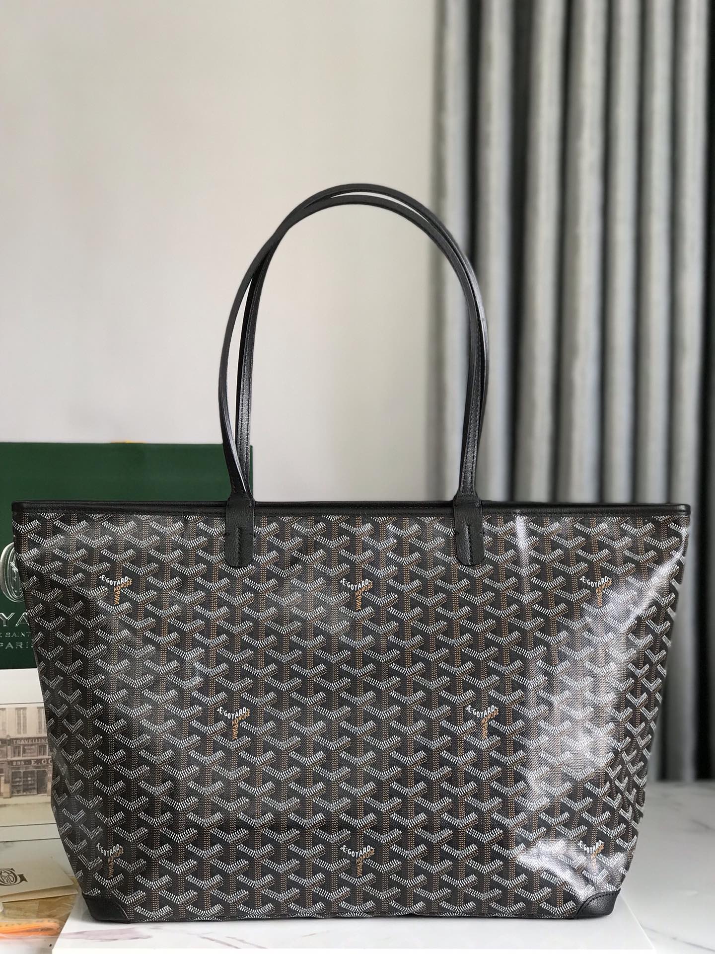 Goyard Artois PM Tote Bag for Women Black gray N-QL |