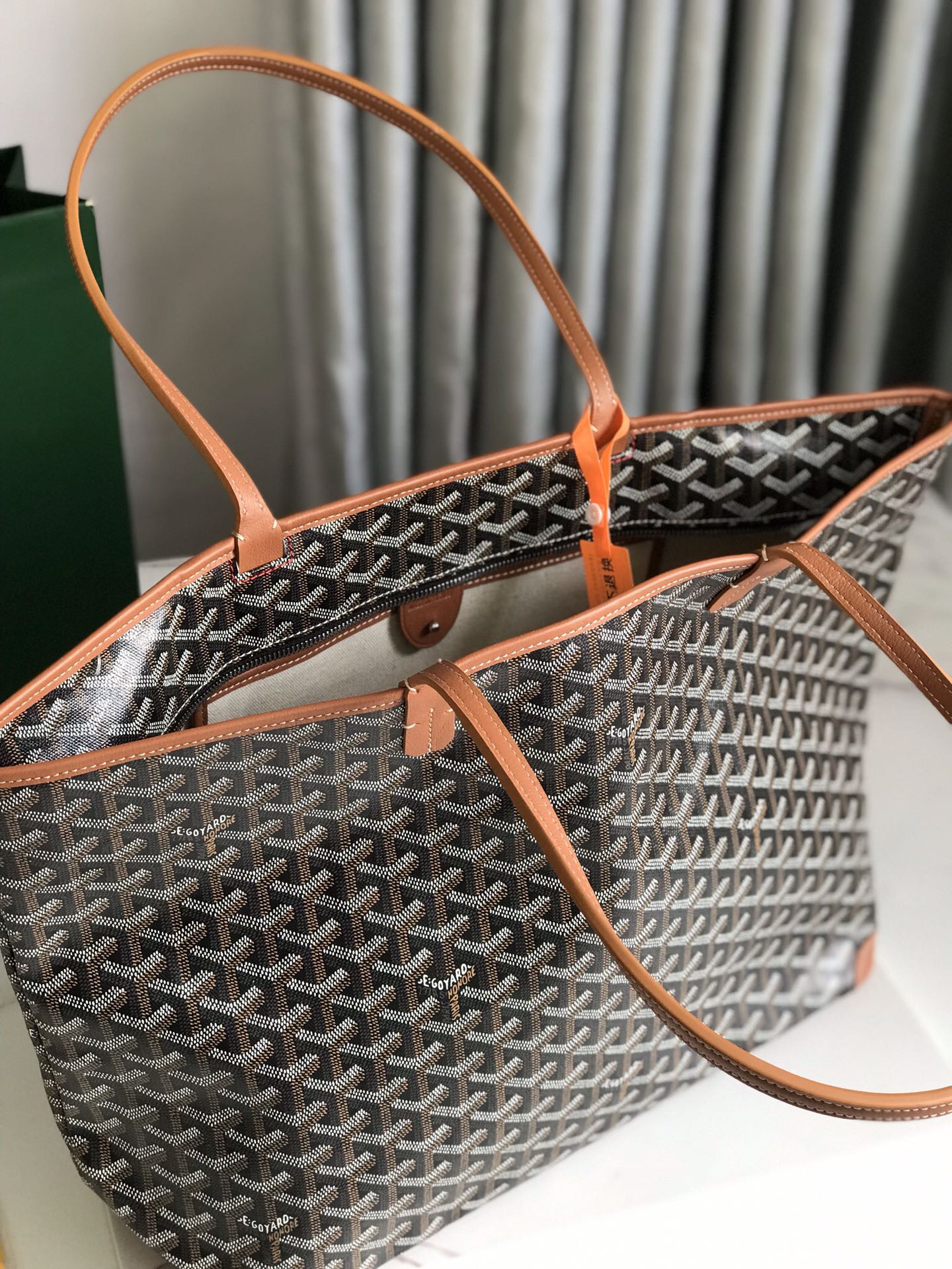Goyard Artois PM Tote Bag for Women Black Brown N-QL |