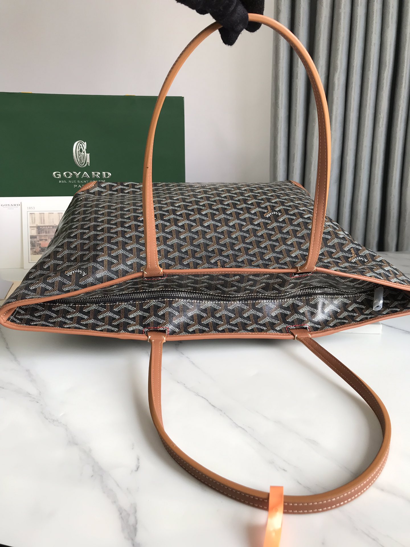Goyard Artois PM Tote Bag for Women Black Brown N-QL |