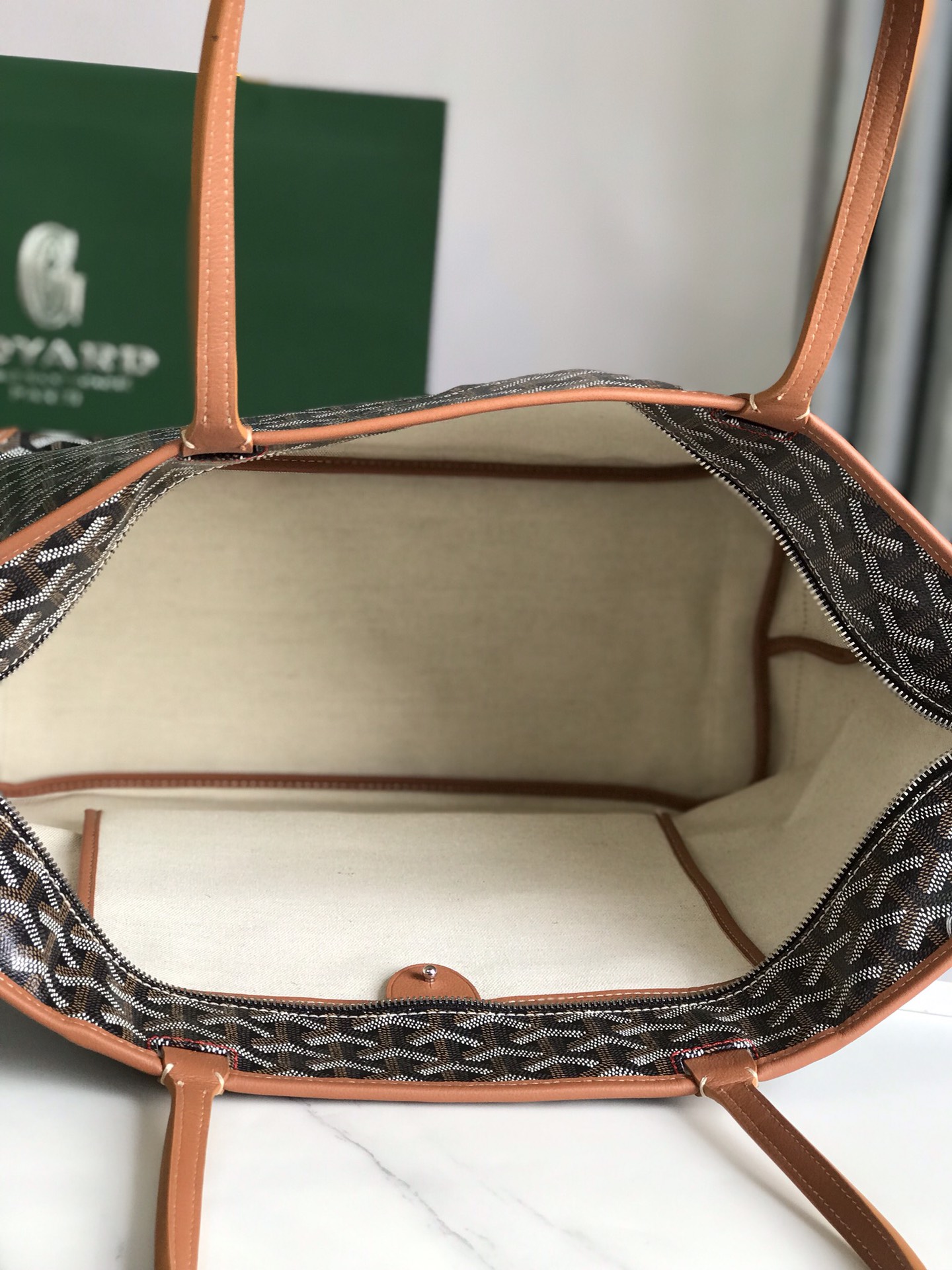 Goyard Artois PM Tote Bag for Women Black Brown N-QL |