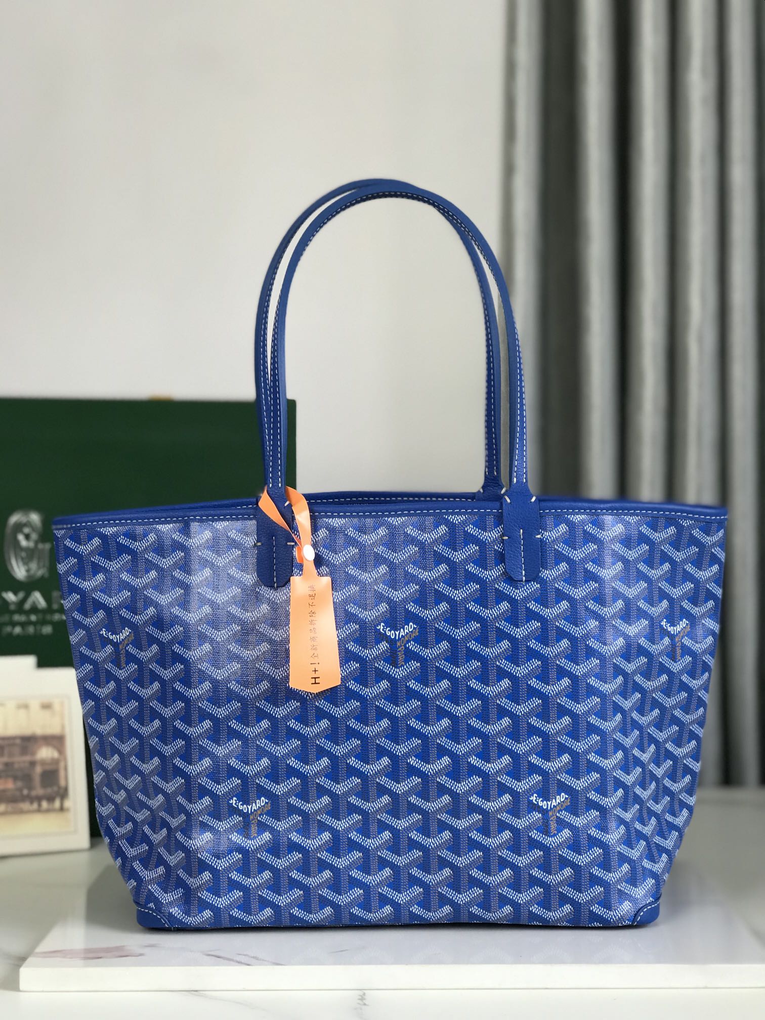 GOYARD Goyardine Saint Louis PM Sky Blue 1582737
