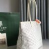Goyard White Goyardine Coated Canvas and Leather Artois MM