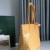 Goyard Goyardine Yellow Artois PM Tote Bag Palladium