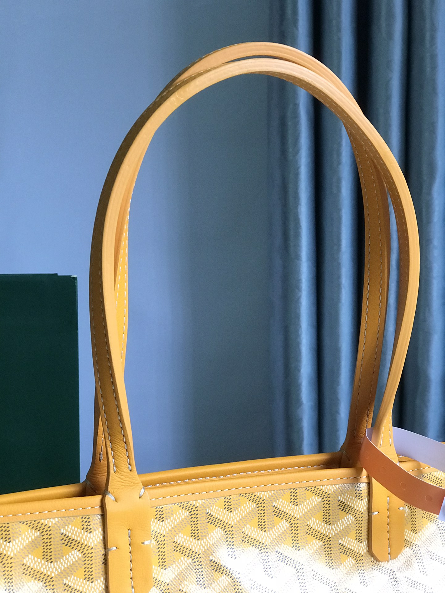 Goyard Goyardine Yellow Artois PM Tote Bag Palladium