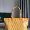 Goyard Goyardine Yellow Artois PM Tote Bag Palladium