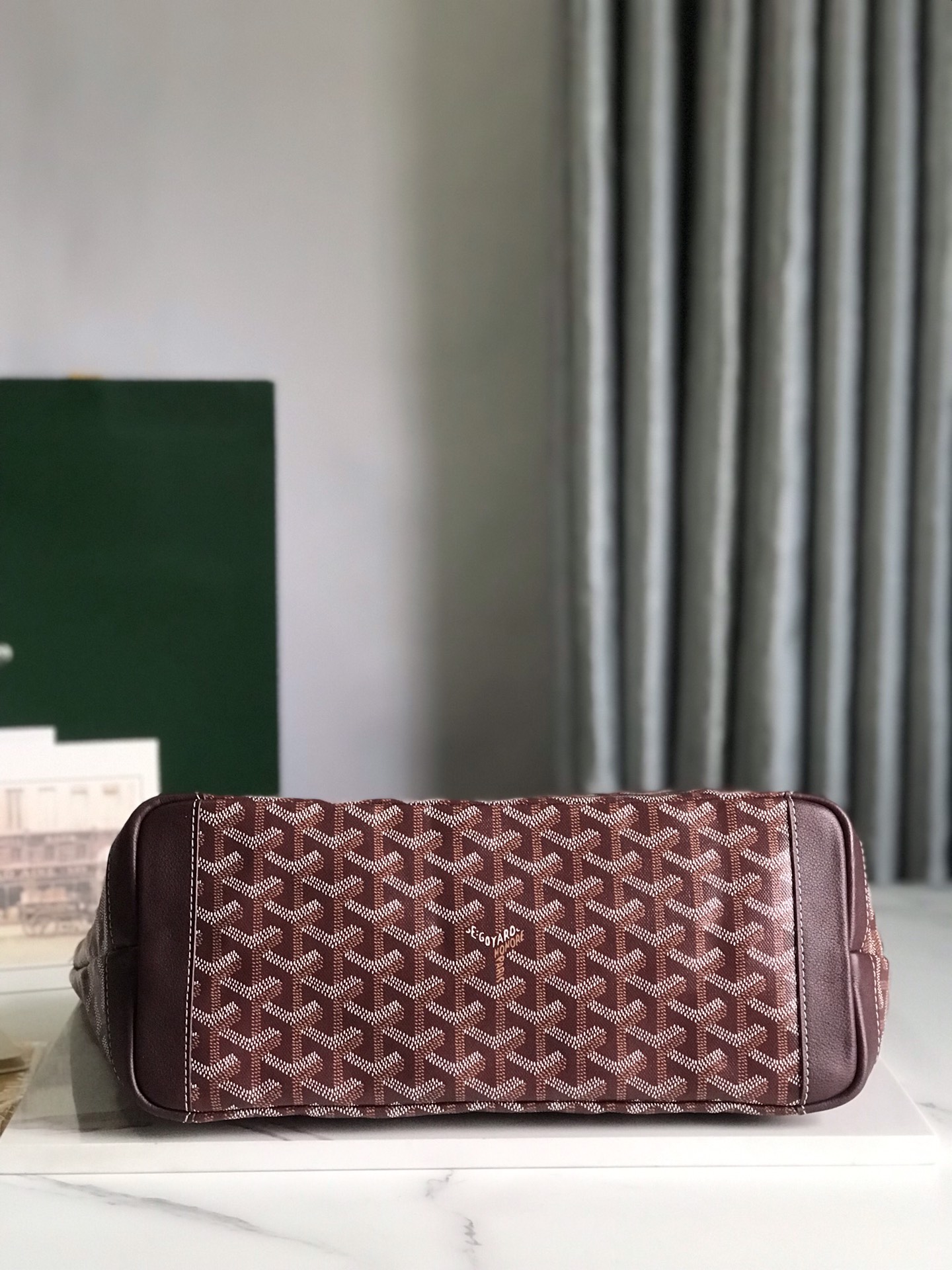 Goyard Womens Saint Louis Burgundy PM Dark red Cloth