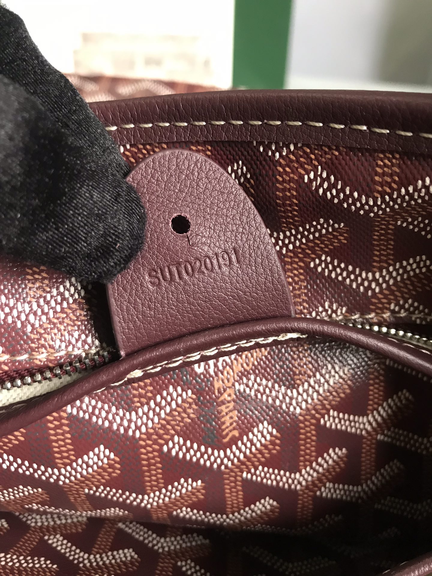 Goyard Womens Saint Louis Burgundy PM Dark red Cloth