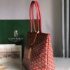 Red Goyard Goyardine Saint Louis PM Tote Bag