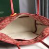 Red Goyard Goyardine Saint Louis PM Tote Bag