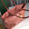 Red Goyard Goyardine Saint Louis PM Tote Bag
