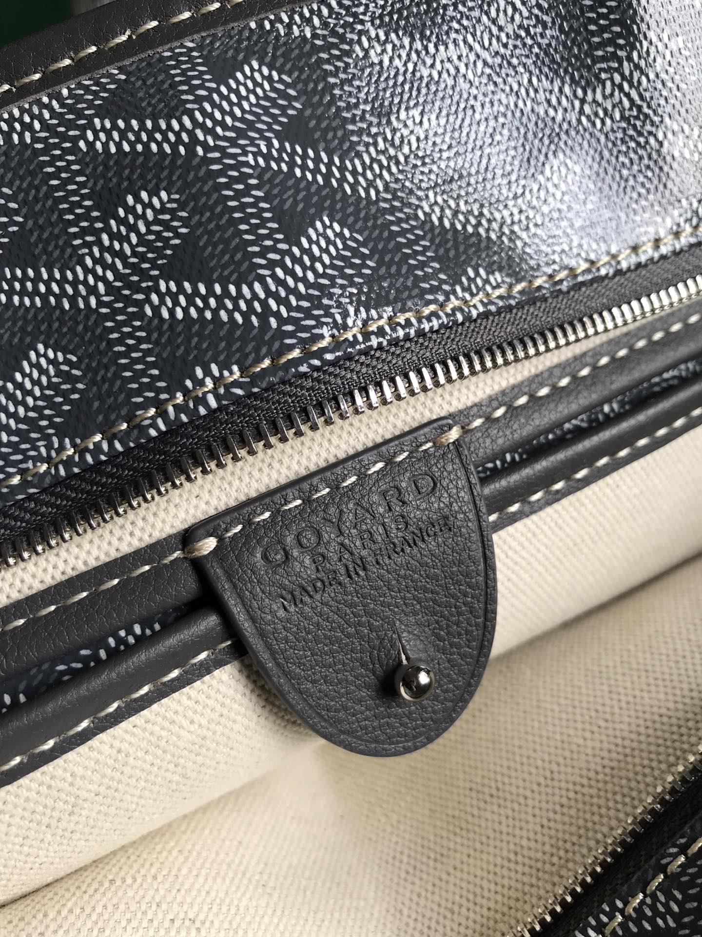Goyard Goyardine black Artois Tote PM Palladium