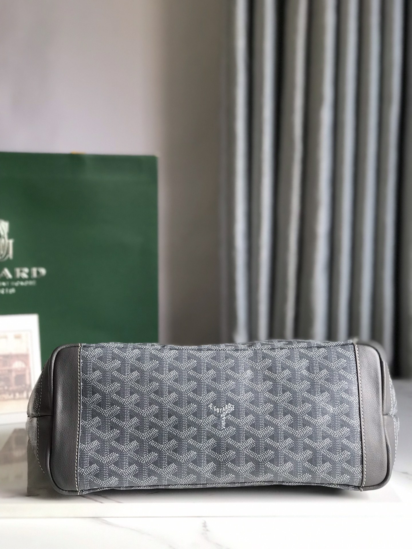 Goyard Goyardine black Artois Tote PM Palladium