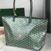 Goyard Goyardine Green Artois Tote PM Palladium