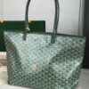 Goyard Goyardine Green Artois Tote PM Palladium