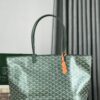 Goyard Goyardine Green Artois Tote PM Palladium