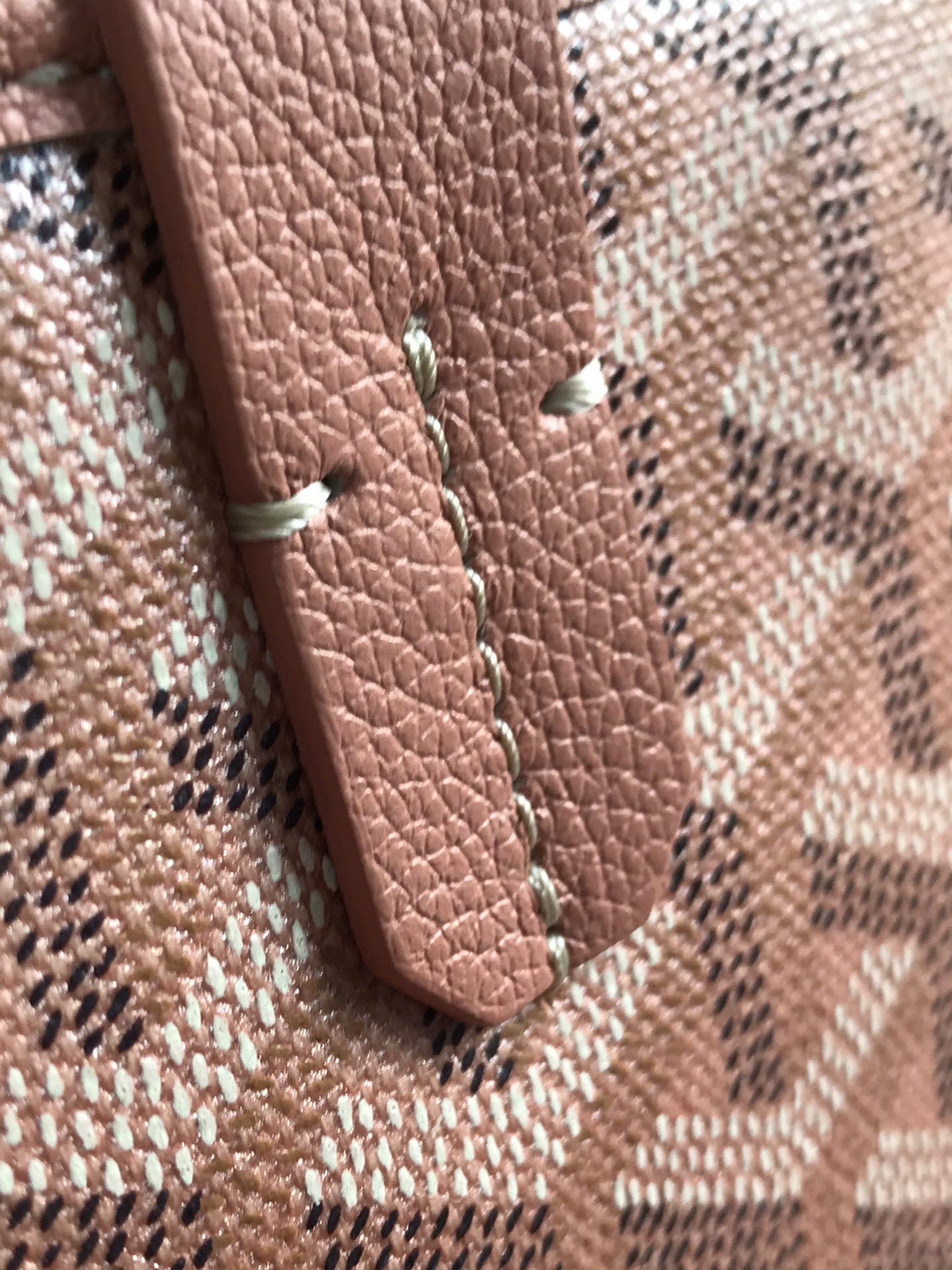 Goyard Goyardine pink Artois Tote PM Palladium