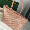 Goyard Goyardine pink Artois Tote PM Palladium