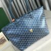 Goyard Goyardine blue Artois Tote PM Palladium