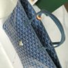 Goyard Goyardine blue Artois Tote PM Palladium