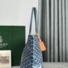 Goyard Goyardine blue Artois Tote PM Palladium