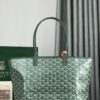 Goyard Goyardine Green Artois Tote PM Palladium