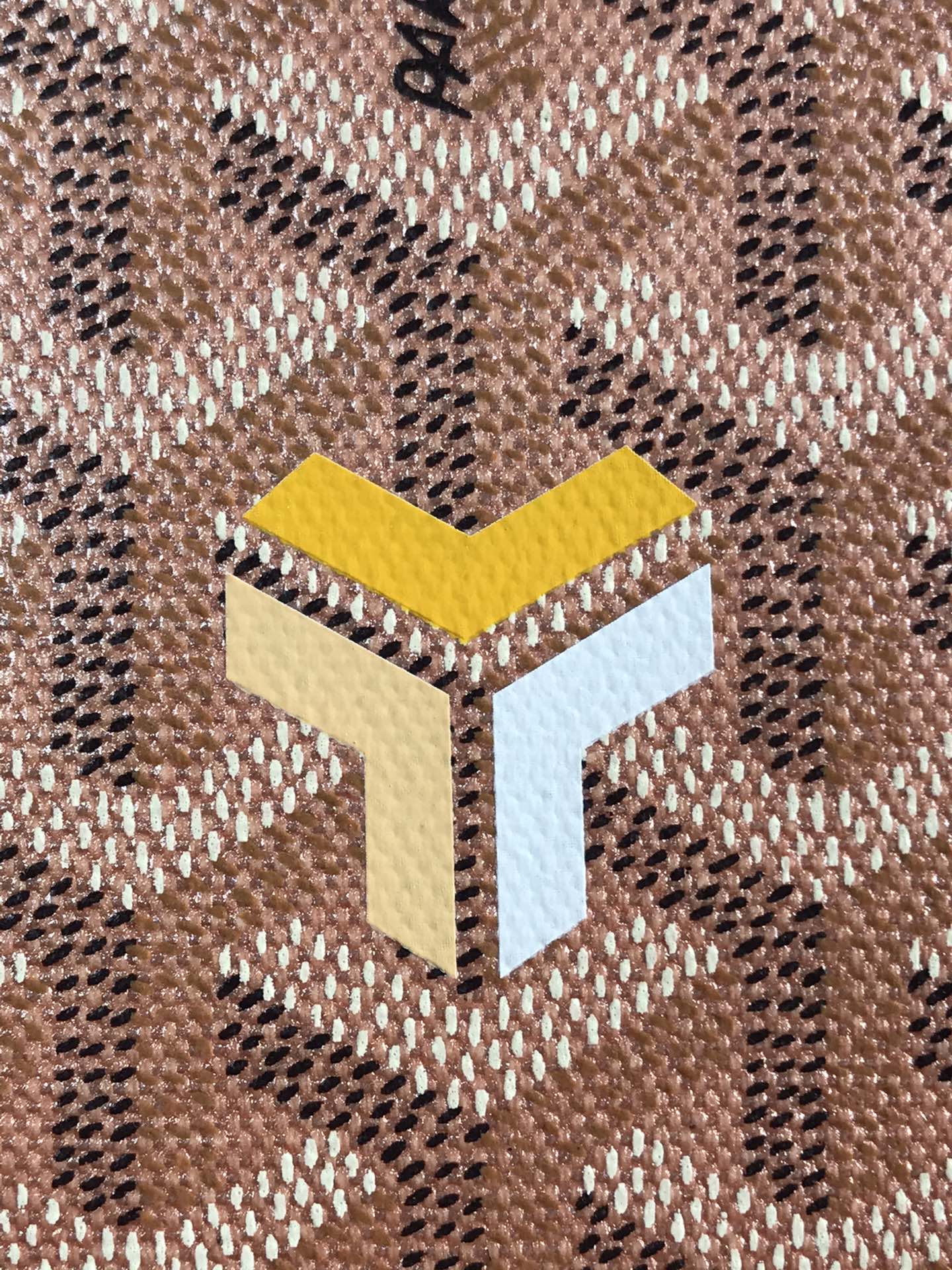 GOYARD Iridescent Goyardine Saint Louis PM Pearly Coral