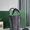 Pre-Owned Goyard PM Belharra Tote Printed Coated Canvas  bag in navy