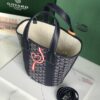 Pre-Owned Goyard PM Belharra Tote Printed Coated Canvas  bag in navy