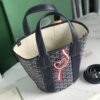 Pre-Owned Goyard PM Belharra Tote Printed Coated Canvas  bag in navy
