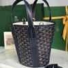 Goyard Goyardine Belharra PM Navy Blue Tote Palladium